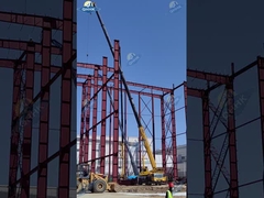 Nhà cung cấp nhà thép Hệ thống khung kim loại Kho kết cấu thép tiền chế